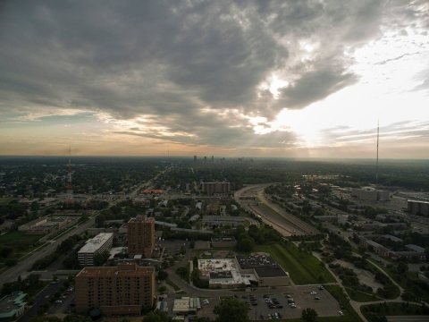 Interstate 696 drone image