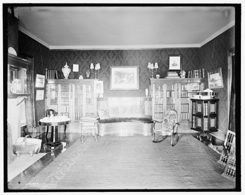 Residence of Dr. J.H. Lancashire, library