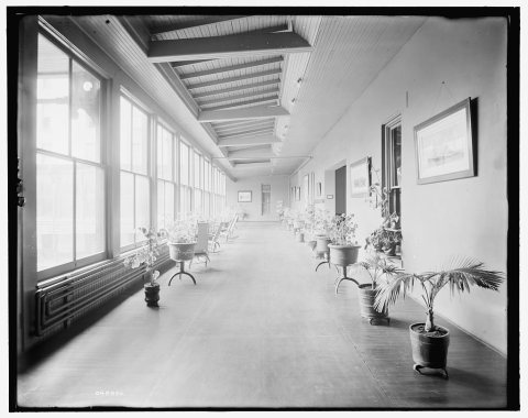 Alma Sanitarium, part of the sun parlor