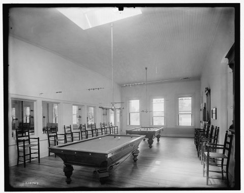 Alma Sanitarium, billiard room
