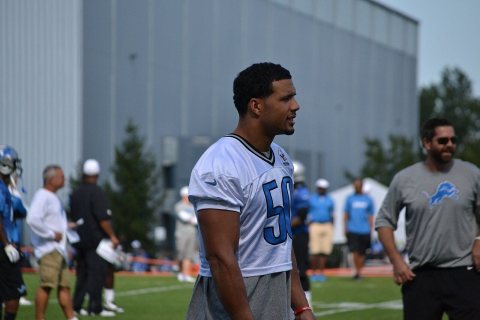 Travis Lewis at the 2012 Detroit Lions Training Camp
