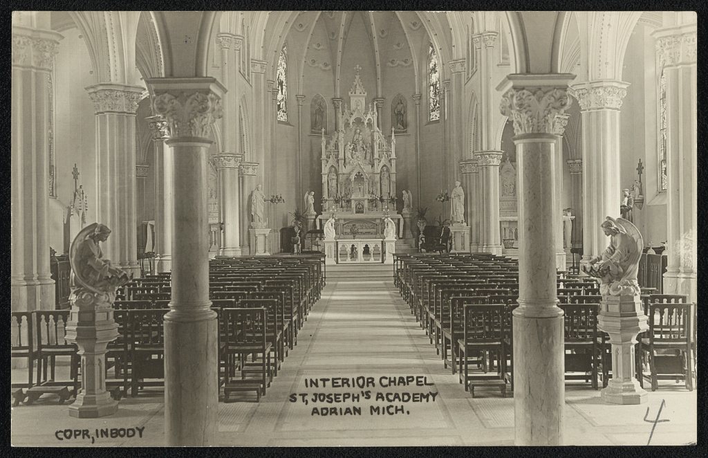 Interior chapel, St. Joseph's Academy