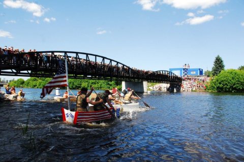 Cardboard boat regatta 2011