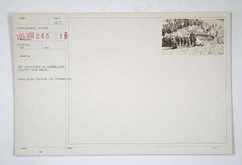 Liberty Bonds - Public Gatherings - War Activities at Alpena, Michigan. Victory Loan drive