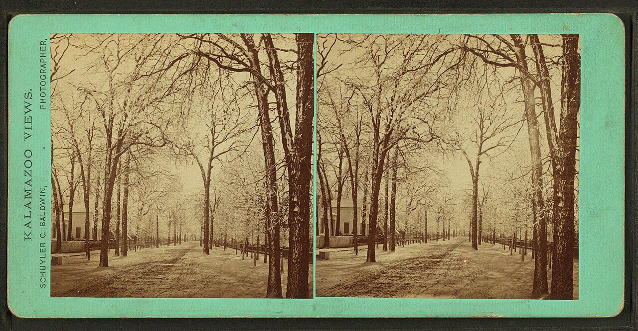 Cedar St. from Park St., April 1 '72Alternate Title: Kalamazoo views