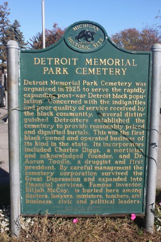 Detroit Memorial Park Cemetery Marker