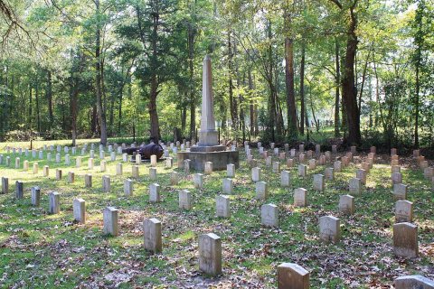 Confederate soldiers cemetery at