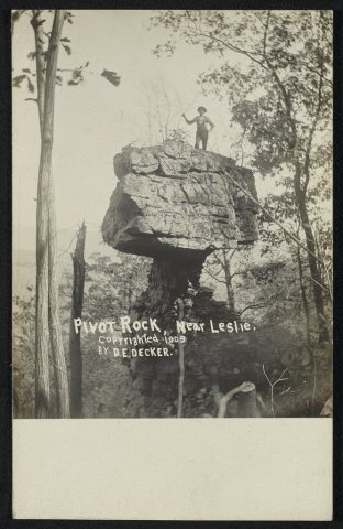 Pivot Rock, near Leslie