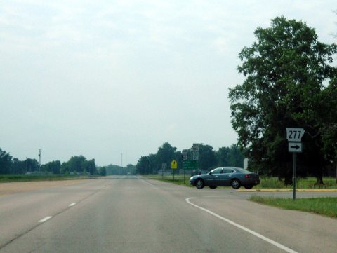 Highway 277 at US 65 and US 165 at