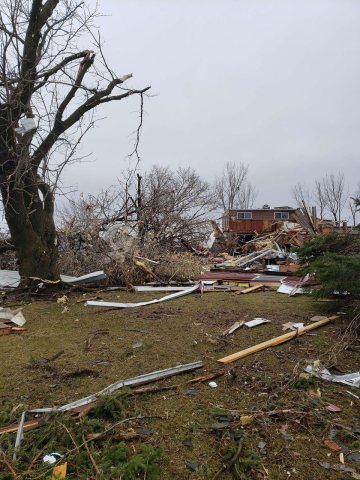 EF2 damage Taopi, Minnesota 2022