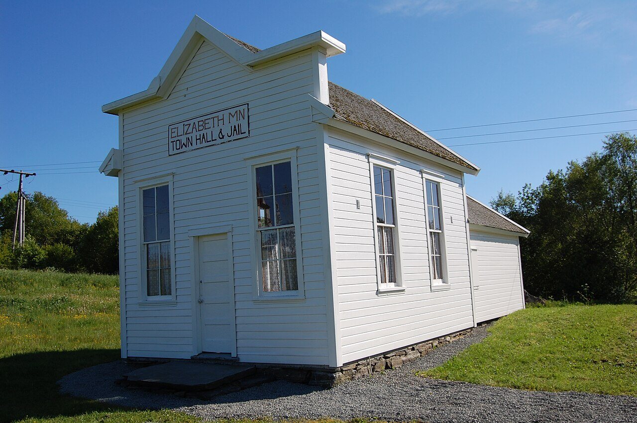 Elizabeth Town Hall and Jail, Elizabeth, Minnesota-relocated to Norway