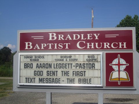 Bradley Baptist Church, AR sign IMg 6493