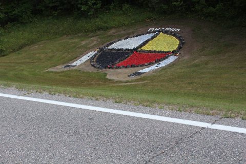 Four directions medicine wheel, Squaw Lake, Minnesota 01