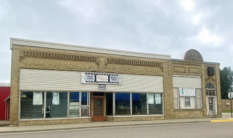 Former bank and hardware Store buildings-Clarissa, Minnesota