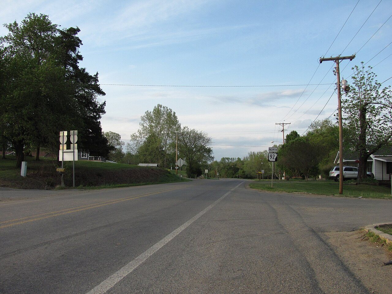 Arkansas Highway 92 northbound