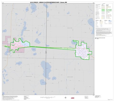 2010 Census Urban Cluster Reference Map for