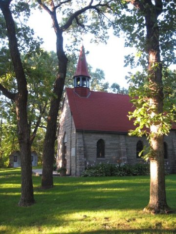 Grasshopper chapel, looking northeast, July 2010