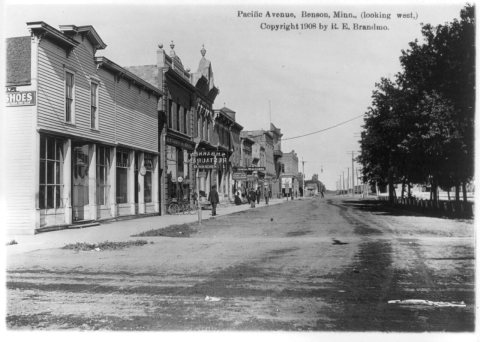 Pacific Avenue, Benson, Minn., looking west