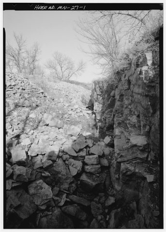 Pipestone National Monument, Rock Quarry, Park Entrance Road, Township 106N, Range 46W