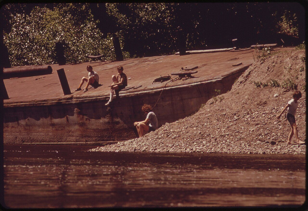 WEST BANK OF THE MISSISSIPPI RIVER NEAR 55TH AVENUE, NORTH, IN BROOKLYN CENTER, A SUBURB OF MINNEAPOLIS