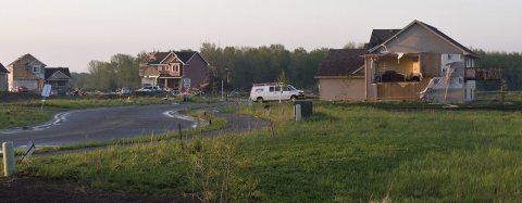 Tornado damage in Hugo, MN, 05-25-2008Beschnitt