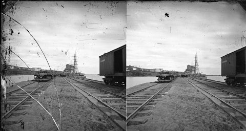 Lake Superior and Mississippi Freight Depot at