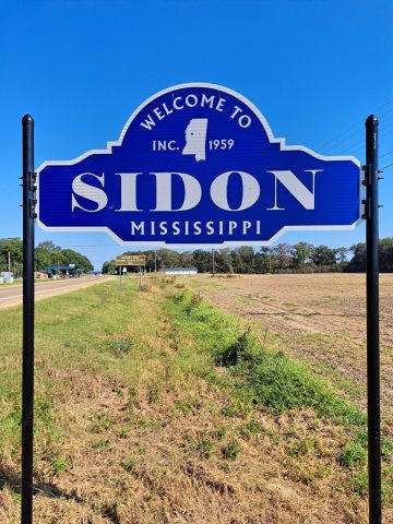 Welcome To Sidon Sign