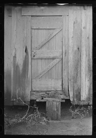 Back door of sharecropper's house