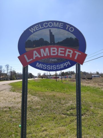Lambert Welcome Sign