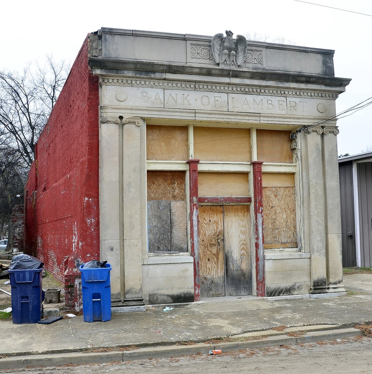 Abandoned bank in