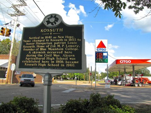 Kossuth-historical-marker-ms