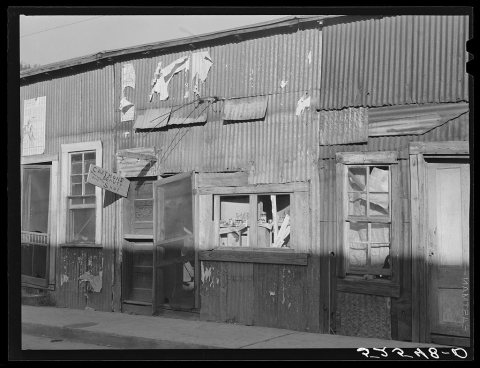 Street scene, Negro section of town