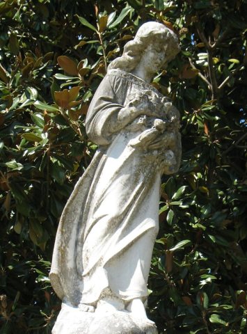 Monument and Magnolias - Itta Bena Cemetery, Leflore County, Mississipp