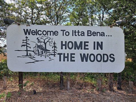 Itta Bena Home In The Woods Sign