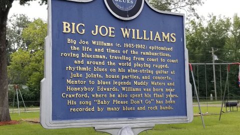 Big Joe Williams Blues Trail Marker