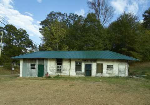 An old pool (or billiards) hall