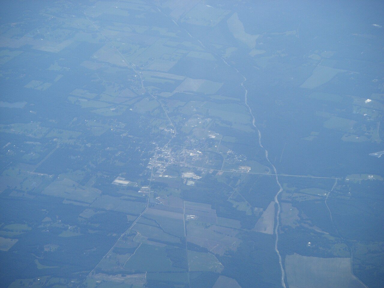 Bruce MS from airplane