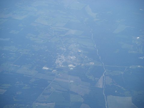 Bruce MS from airplane