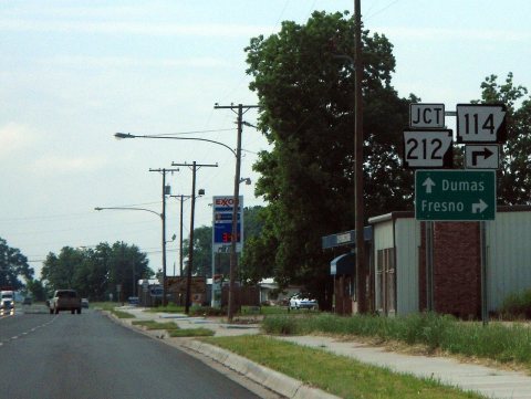 Highway 114 and Highway 212 at US 65 in