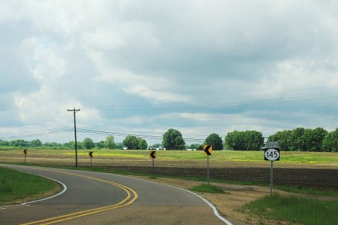 MS145 South Sign - North of