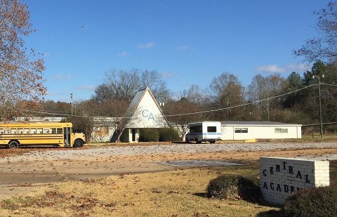 The original building of Central Academy (Macon, Mississippi) taken December 12, 2017