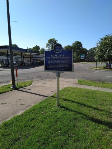 Rosedale Blues Trail Marker