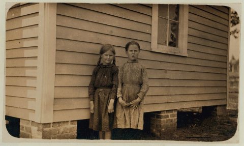 Ollie Hughes (11 years), Ruby Hughes (10 years), Help in Magnolia, (Miss.) Cotton Mills. One about 11 years (sick abed)…