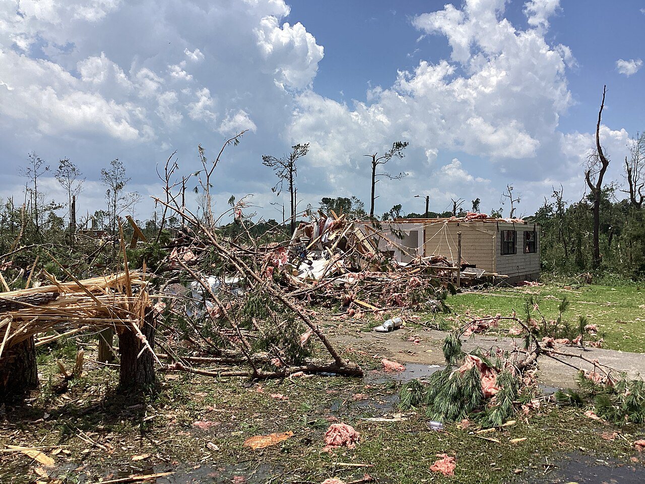 Louin, Mississippi EF3 damage 2023