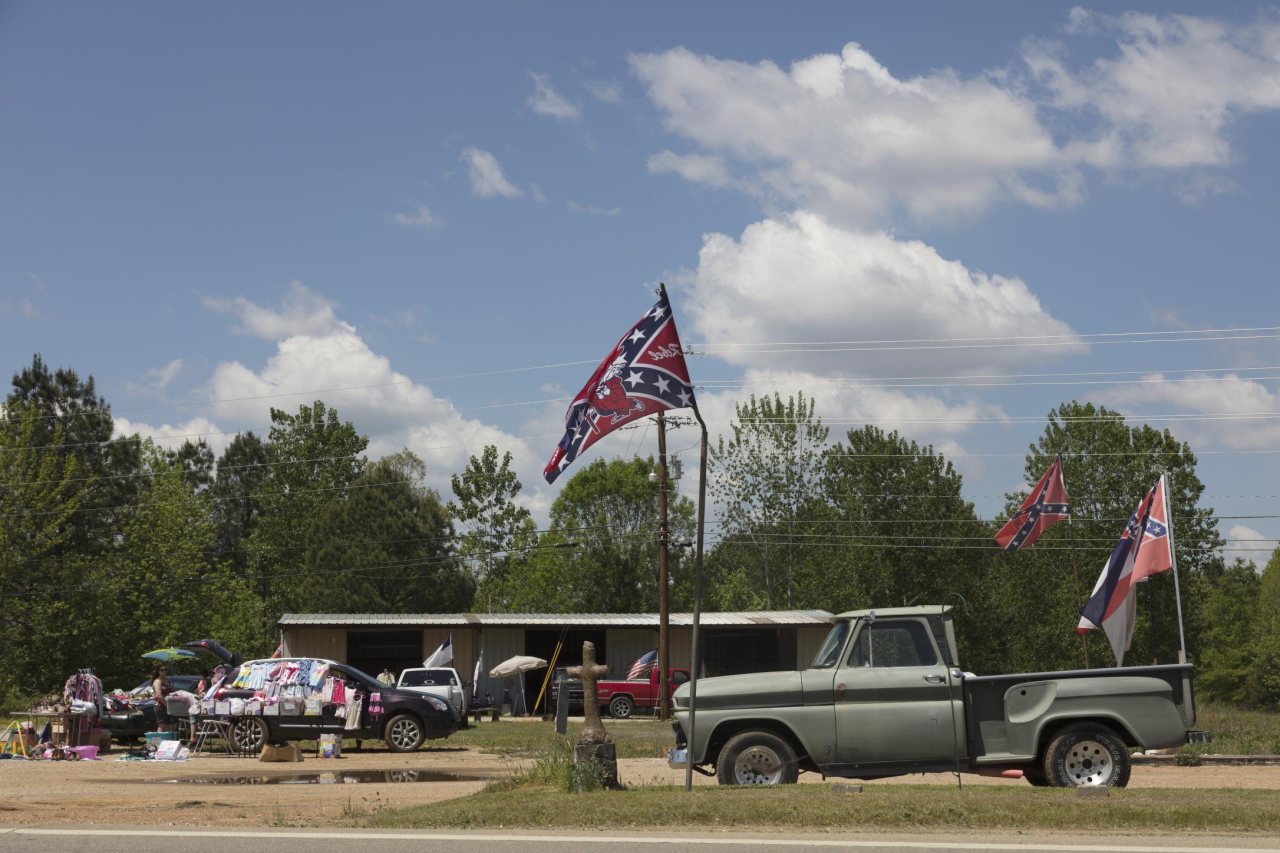 A yard sale of sorts on the side of the road