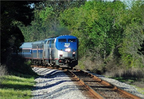 Northbound Crescent in Lumberton, Mississippi (2), April 2010