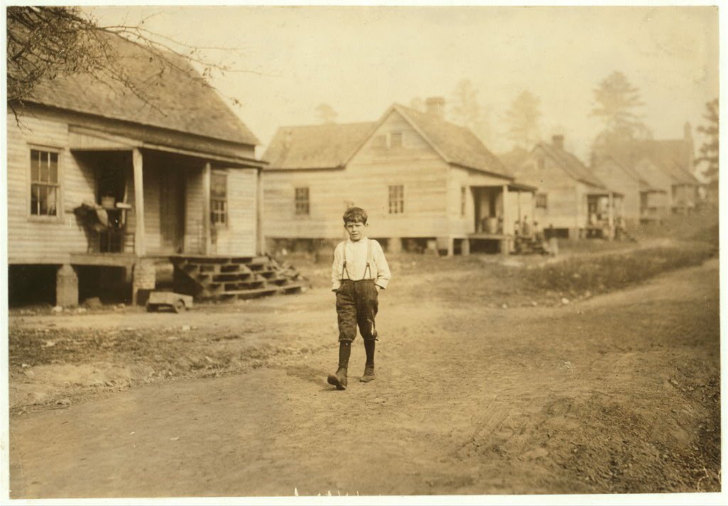 Louis Stokes one of the young workers in the Kosciusko Cotton Mills. Said he was ten years old, has a regular job doffi…
