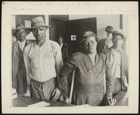 Some colored beneficiaries of the Red Cross drought relief work near Cleveland, Miss