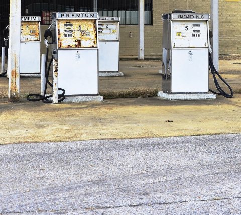 Abandoned gas station