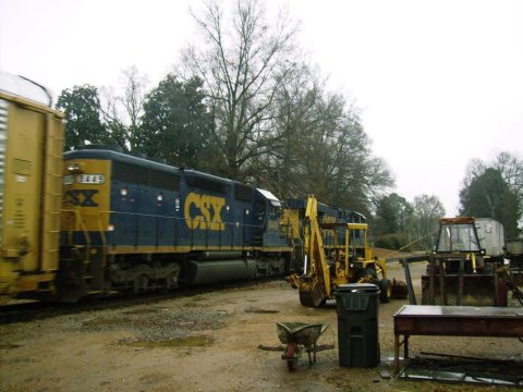 CSX SD40-2 8449 In Senatobia, Miss